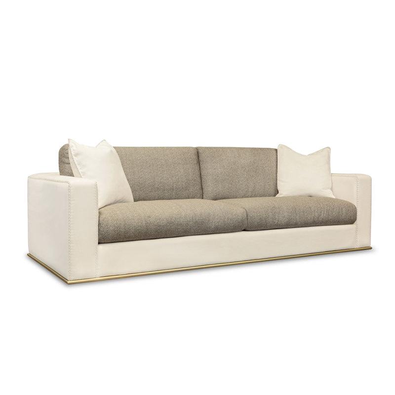 Orion Sofa, Taupe Grey (Soft Touch), Espresso