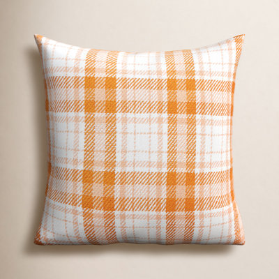  Plaid Woven Throw Pillow