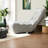 Adjustable Metal Gray Sofa, Modern Compact Recliner For Home