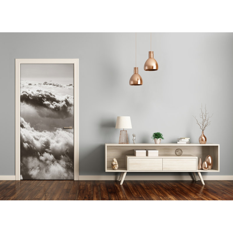 Flying Above The Clouds Door Decal