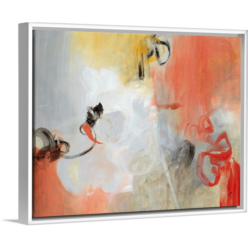 Reproduction d’art sur toile, "Coral cure" par Kari Taylor, H 13 po x l 16 po x P 1,75 po, Cadre flottant blanc