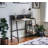 Garima Rustic Oak With Black Finished Legs Writing Desk (Not Including Office Chair)