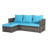 Outdoor Woven Sectional L- Shaped Patio Furniture Set-1996660354