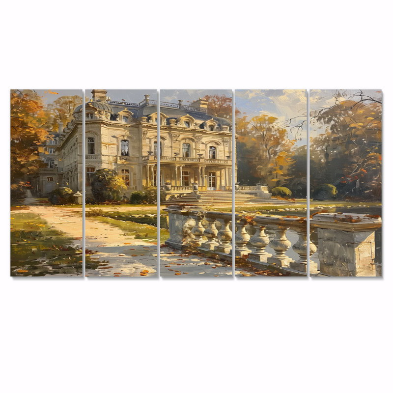 Stephane - Chateaus, ensemble de reproduction d'art mural, H 28 po x l 60 po