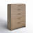 Furano Five Drawer Wood Chest