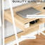 Bureau à domicile avec ton en bois naturel, tiroir, tablettes de rangement, hauteur de 40,19 po, table d'ordinateur de qualité, bois, largeur de 20,19 po, construction stable