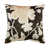 Coussin floral vert forêt