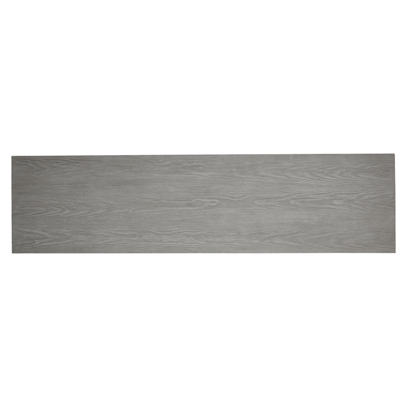 Trianon Contemporary Beige Pine Sideboard with Aluminum Accents