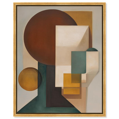 Impression sur toile, "Art abstrait" par Art Remedy, cadre doré, 20 x 24