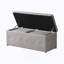 Ensemble de 1 repose-pieds rectangulaire en tissu avec rangement et 2 repose-pieds (beige)