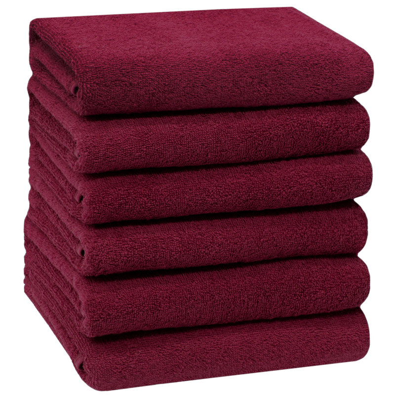 Midweight Hand Towel, Bordeaux