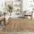Werts Handmade Tufted Farmhouse Jute Tasseled Brown Rug-1838817635