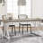 71" Farmhouse Dining Table For 6, Rustic Rectangular Kitchen Table With X-Trestle Metal Legs, Wood Top Dinner Table For Dining Room, Grey & White-1449206250-1449206243