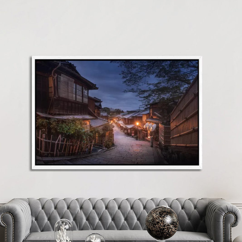 Spring In Japan XV by Daniel Kordan - Print on Canvas, 152.5 cm H x 101.5 cm W, White Framed
