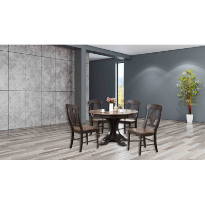 Northstate 5-Piece Round Extendable Solid Wood Dining Set
