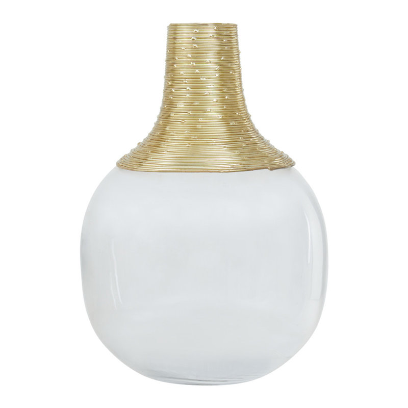 Amaari Glass Table Vase, 24cm H x 16cm W x 16cm D