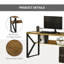 Briner Metal Base Writing Desk