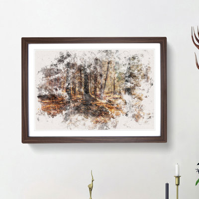 Within The Woods Watercolour Framed Print