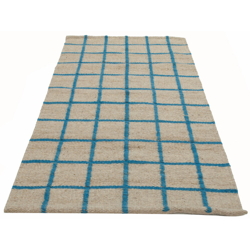 Chequered Flatweave 60cm X 200cm Indoor / Outdoor Area Rug