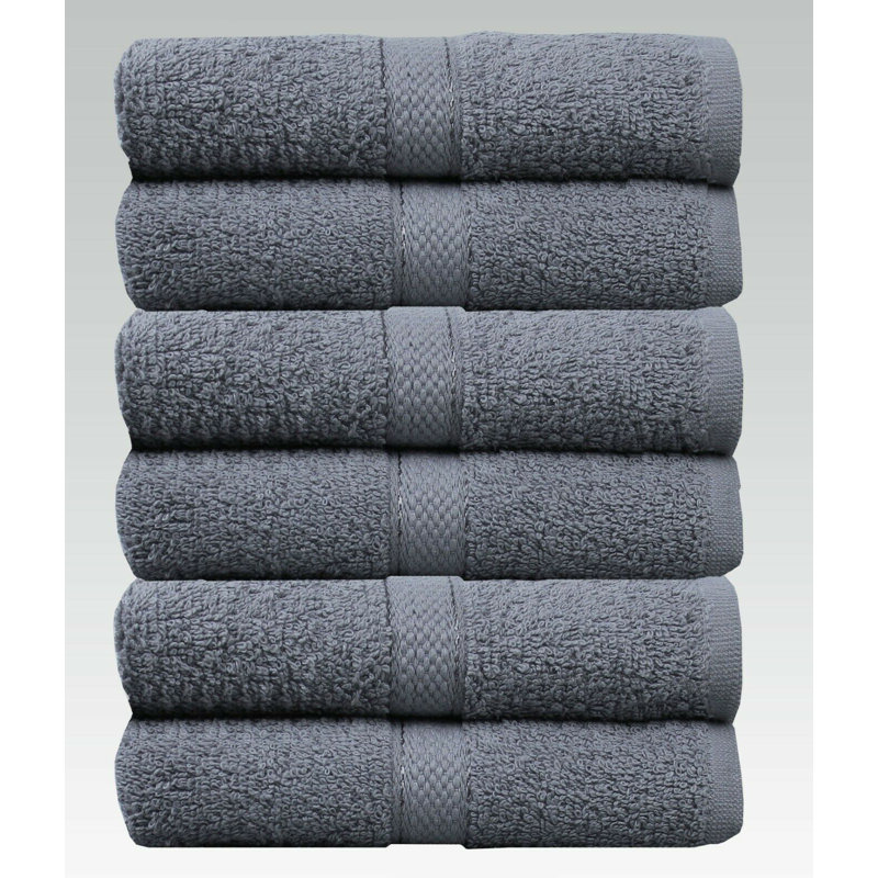 Dezyre Supper Soft Hand Towel, Silver
