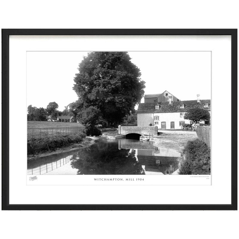 Witchampton, Mill 1904 by Francis Frith - Single Picture Frame Print, 45cm H x 60cm W x 2.3cm D