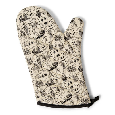 Gant de cuisine noir et blanc Disney