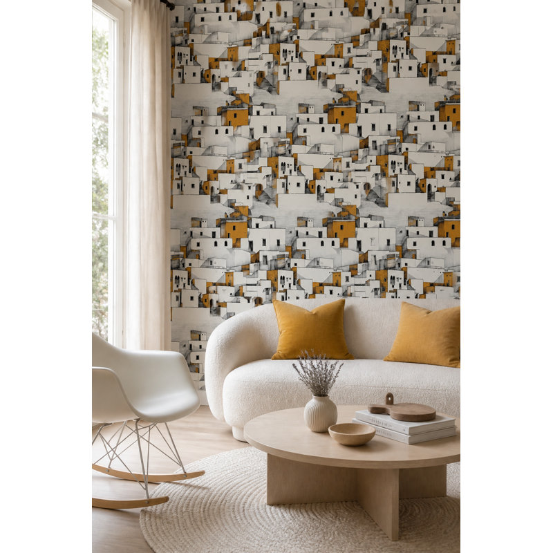 Papier peint mural blanc, Peel&Stick