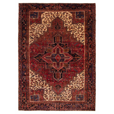 Jaguar One-of-a-Kind 7'9" X 10'10" 1990s Wool Area Rug Red