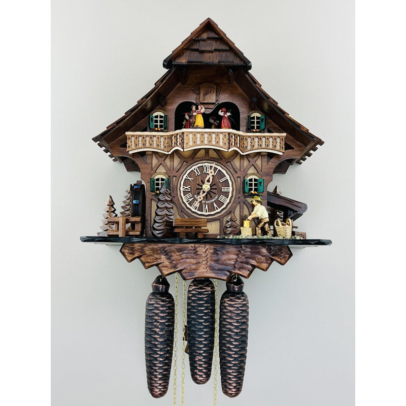  Horloge coucou 8 jours avec forêt