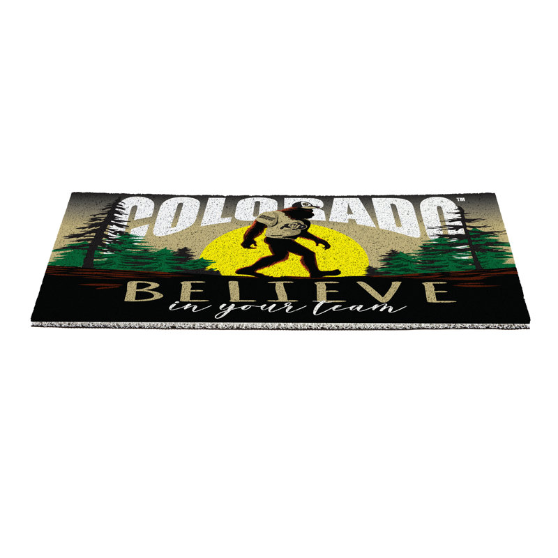 Paillasson en PVC de l'Université du Colorado Bigfoot, 28 po x 16 po
