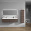 Ensemble de meuble-lavabo mural double l 70,8 po x P 19,6 po x H 17,7 po Dafi-325737737