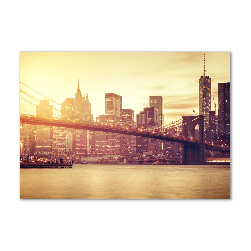 Manhattan New York - Wrapped Canvas Print