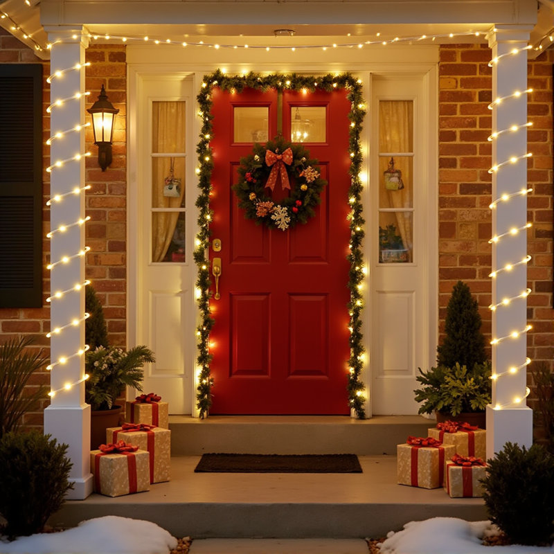 33ft Solar Christmas Rope Lights Outdoor, 200 Led Warm White String Lights With 8 Modes, Waterproof Clear Wire Rope Lights For Fence, Patio, Garden, Yard Decor