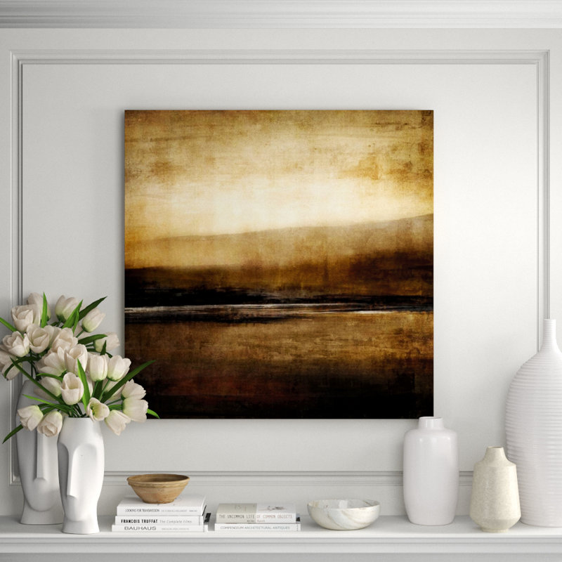 Sepia View Print by Sofia Fox, 40" H x 40" W x 1.5" D , Glass Coat