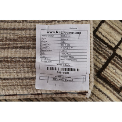 Tapis oriental en laine Gabbeh