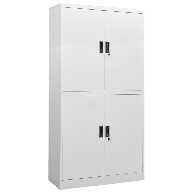 Filing Cabinet Storage Metal Cabinet with Shelves for Home Office Steel, Gray