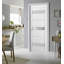 Porte blanche standard en verre givré Quadro avec trousse de quincaillerie d'installation-50038495
