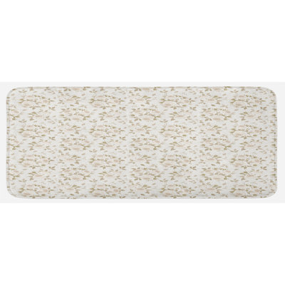 Country/Cottage Solid Color Polyester Kitchen Mat