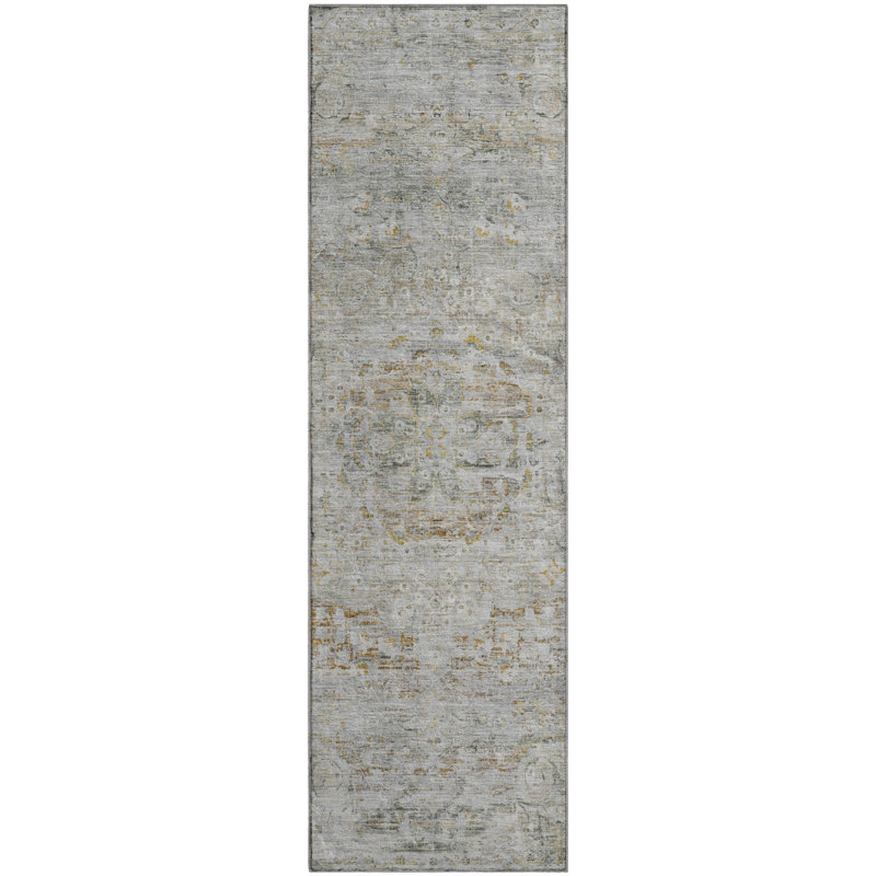 Premium Machine Washable Marasco AMF1636 Global Rug, Runner 2'3" x 7'6"