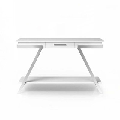 Wood Top Coffee Table with 4 Legs,Shelf