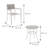 Deneene Round 2 - Person 18.9" Long Bistro Set