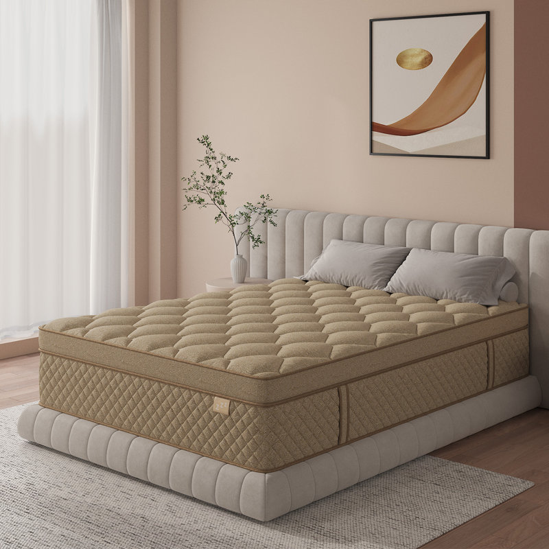 14'' Medium-Firm Hybrid Mattress in a Box – Cooling Gel Memory Foam & Individually Pocket Springs, Motion Isolation, Pressure Relief & Reinforced Edge Support