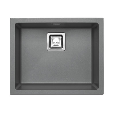 Belfry Kitchen Losurdo 460mm W Single Bowl Granite Inset Kitchen Sink 0