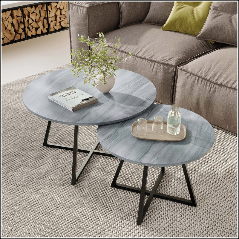 Ensemble de tables basses gigognes Seiji