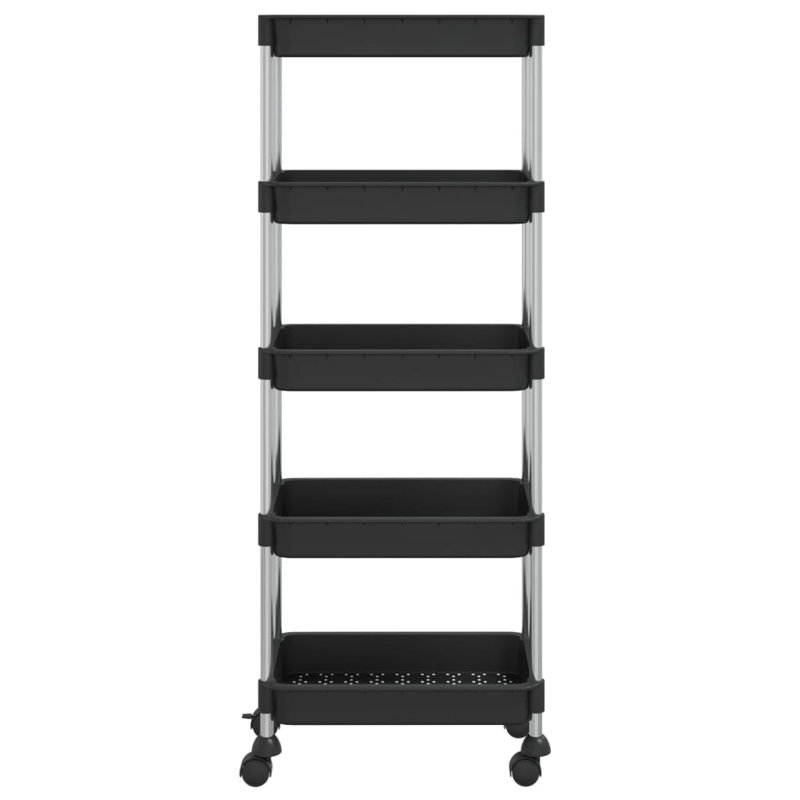 Petillo Kitchen Cart, Black