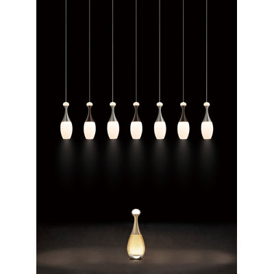 Luminaire suspendu à 7 ampoules DEL Binca