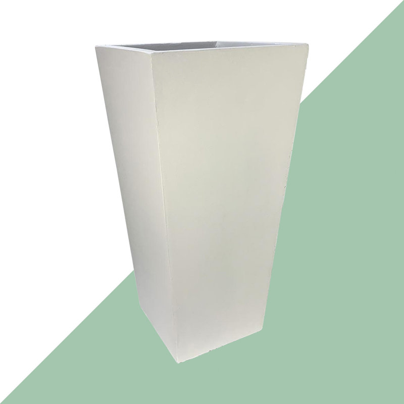 Plant Pot, 89cm H x 43cm W x 43cm D, White