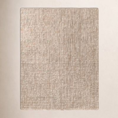 Vesper White Tan Hand-Knotted Jute Rug