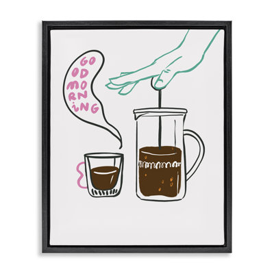  Good Morning Espresso Canvas Wall Art by Marina Astudillo