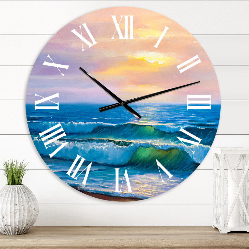 Horloge murale Coastal, Surdimensionné